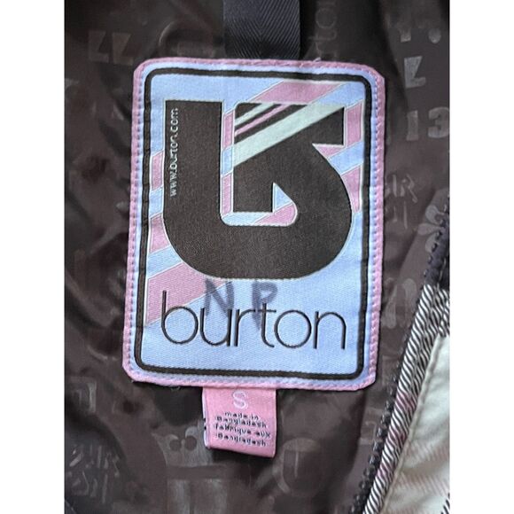 BURTON Brown Plaid Snowboard Ski Winter Waterproof Jacket Coat  Women's Sz Small - Picture 4 of 9